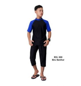baju renang pria rizqy RDL 300 Biru Benhur